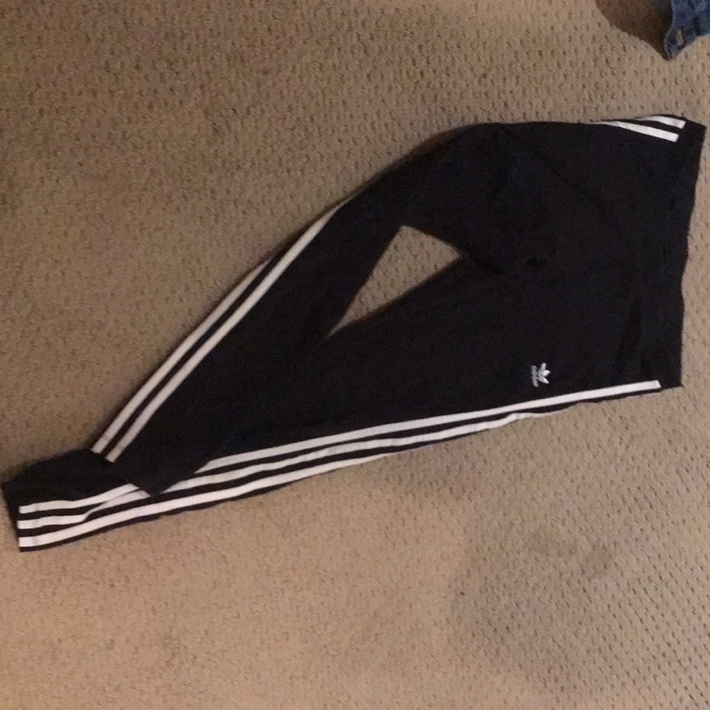 Adidas three stripe leggings